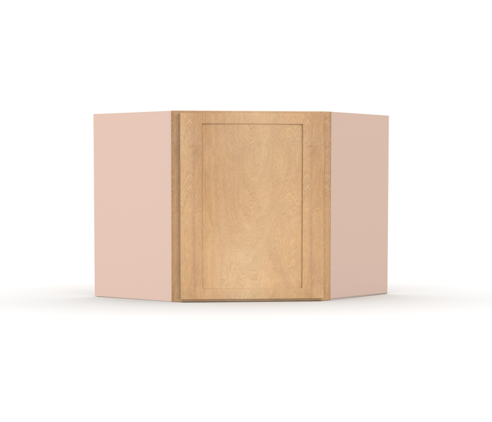 Liberty Shaker Karamel - 24 Inch Diagonal Corner Wall Cabinet - 24" Width x 12" Height x 12" Depth