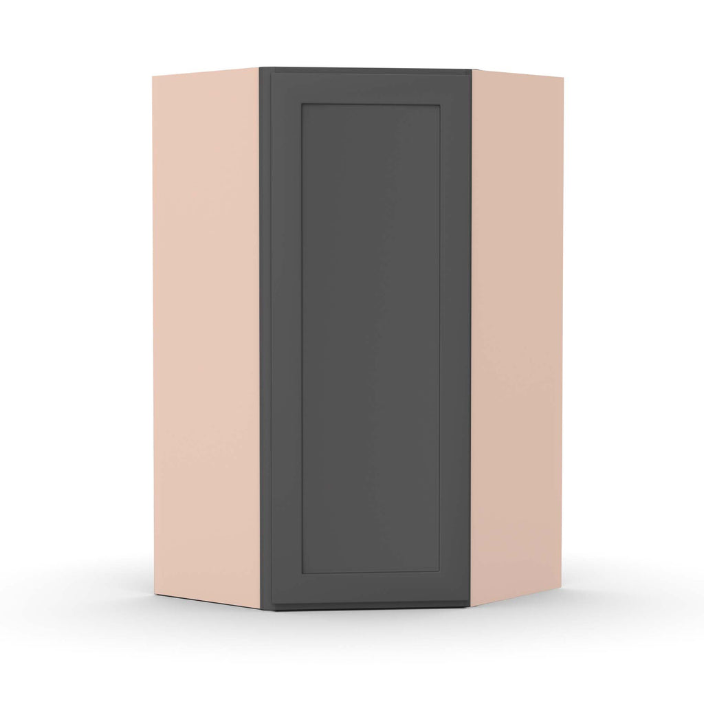 Liberty Shaker Grey - 24 Inch Diagonal Corner Wall Cabinet - 24