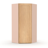 Liberty Shaker Karamel - 24 Inch Diagonal Corner Wall Cabinet - 24" Width x 36" Height x 12" Depth