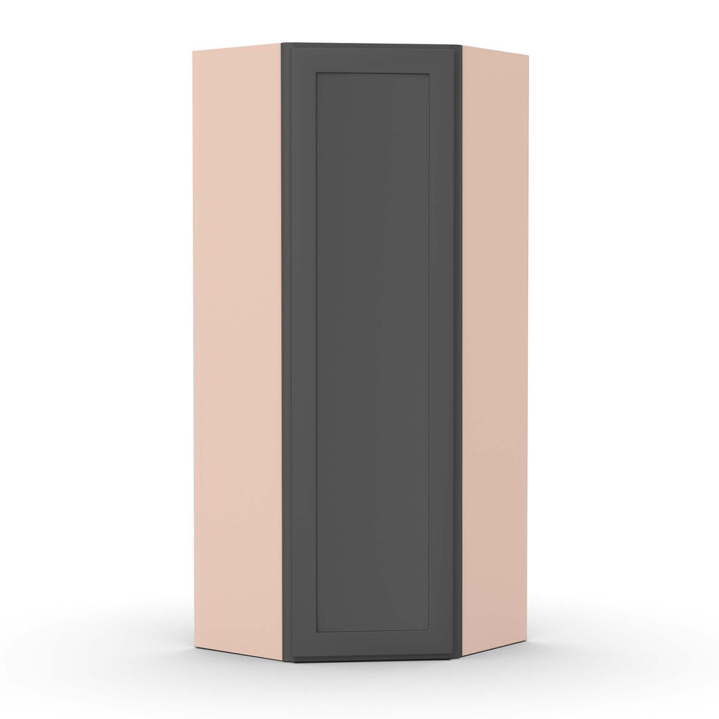 Liberty Shaker Grey - 24 Inch Diagonal Corner Wall Cabinet - 24