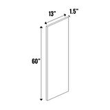 Gris Plomo Matte - Finished End Panel 1.5” Thick - 60 Inch Height x 13 Inch Width x 1.5 Inch Depth - M16-WDD13601.5