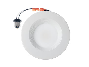 6 Inch LED Downlight, 15W, Dimmable, 5CCT Changeable: 2700K/3000K/3500K/4000K/5000K, 120V AC, Baffle Trim, Damp Rated