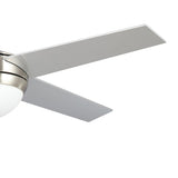 NEVA 52" In. Silver/Chrome 4 Blade Smart Ceiling Fan with LED Light Kit Works with LED Light Kit & Smart Wall Switch