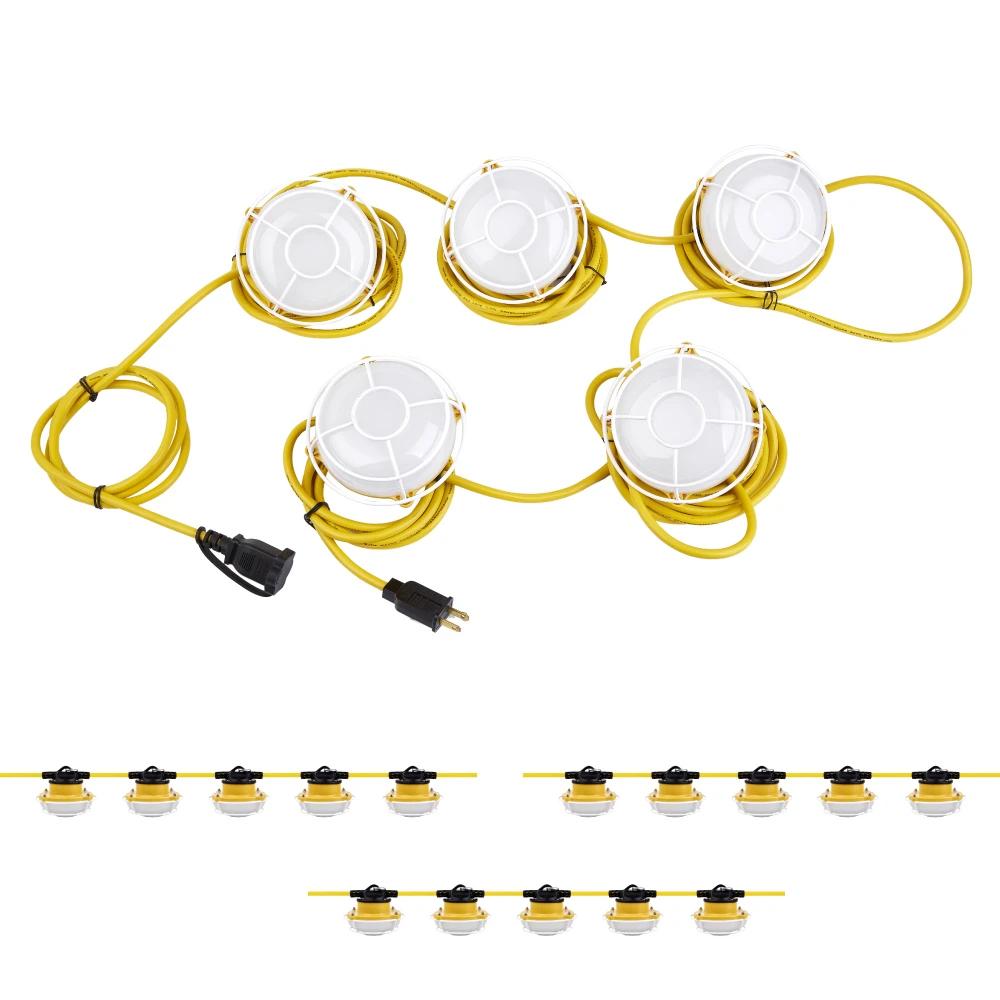 LED String Work Lights With Cage