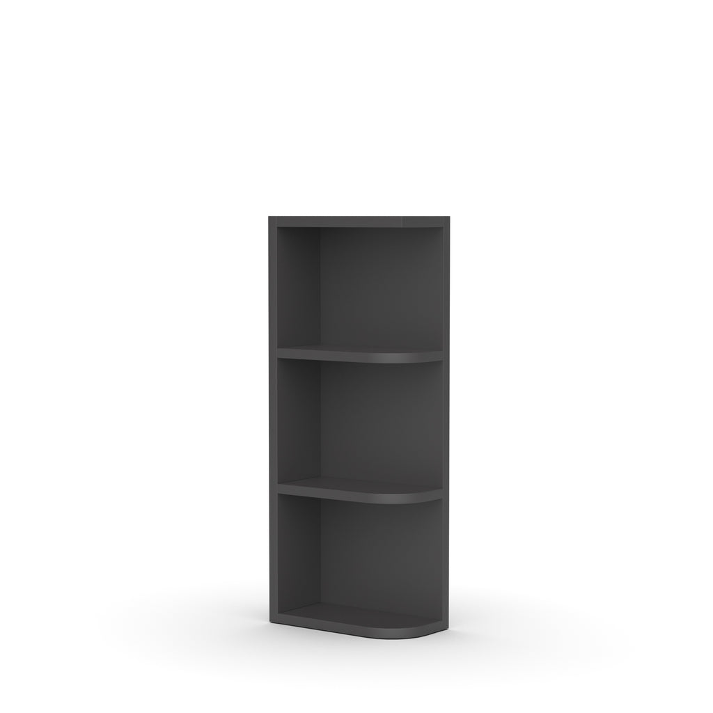 Liberty Shaker Grey - 30 Inch Wall Open Shelf Wall Cabinet - 06