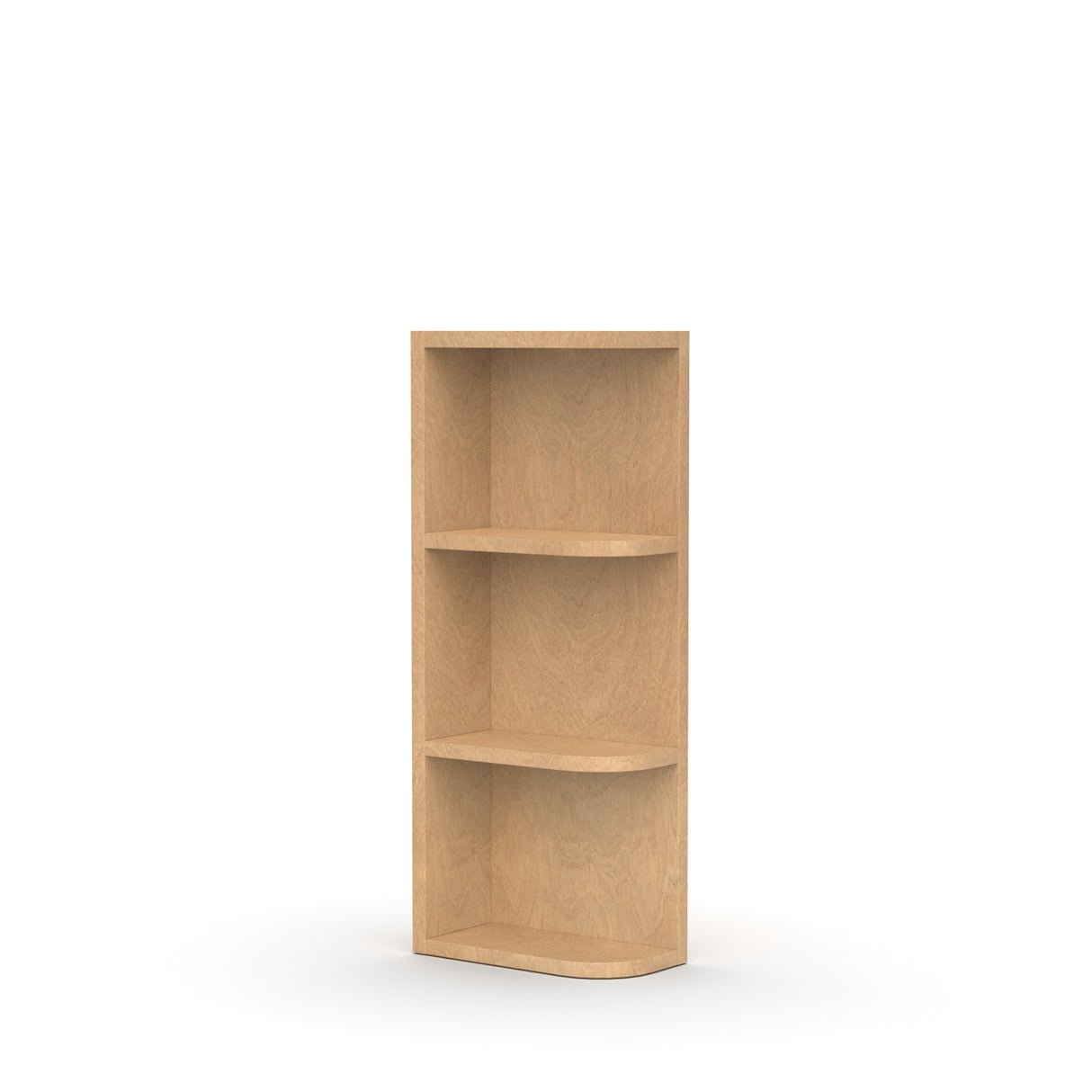 Liberty Shaker Karamel - 30 Inch Wall Open Shelf Wall Cabinet - 06" Width x 30" Height x 12" Depth