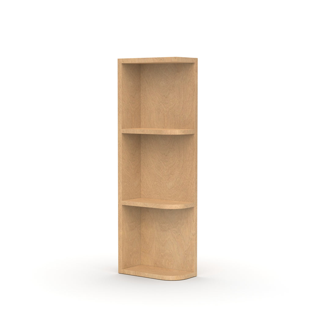 Liberty Shaker Karamel - 36 Inch Wall Open Shelf Wall Cabinet - 06