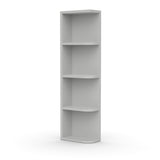 Liberty Shaker Ashen - 42 Inch Wall Open Shelf Wall Cabinet - 06" Width x 42" Height x 12" Depth