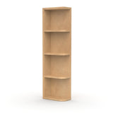 Liberty Shaker Karamel - 42 Inch Wall Open Shelf Wall Cabinet - 06" Width x 42" Height x 12" Depth