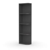 Liberty Shaker Grey - 42 Inch Wall Open Shelf Wall Cabinet - 06" Width x 42" Height x 12" Depth