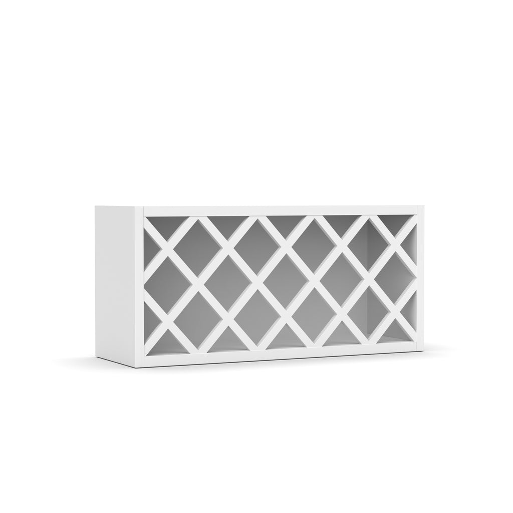 Liberty Shaker White Wall Wine Rack Cabinet - LSW-WR3615 (FC)