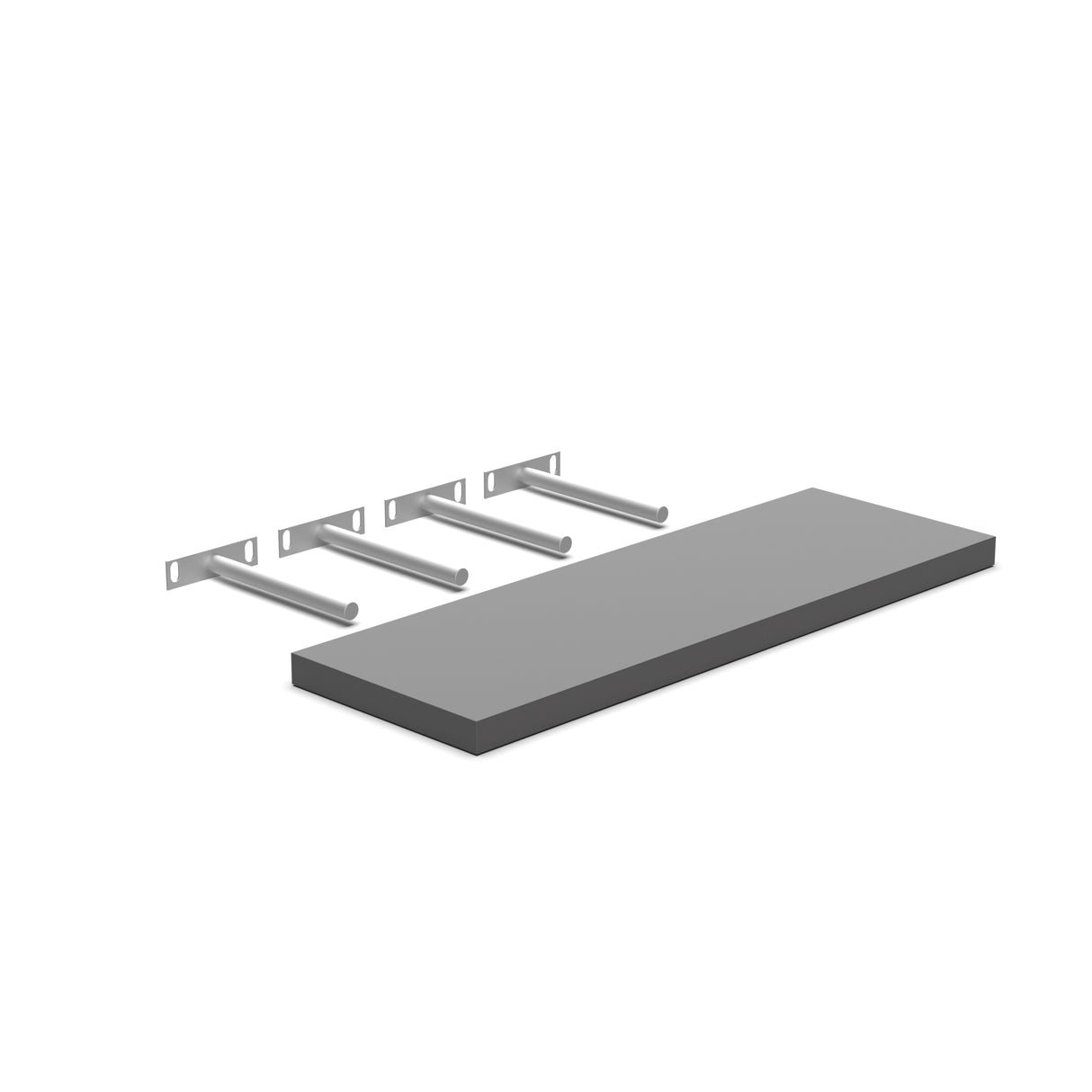 Liberty Shaker Grey - 36 Inch Wall Shelf Accessories - 36" Width x 1.5" Height x 12" Depth