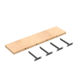 Liberty Shaker Karamel - 48 Inch Wall Shelf Accessories - 48" Width x 1.5" Height x 12" Depth