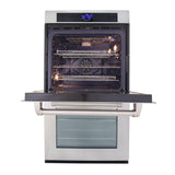 Kucht 30 in. 10 cu. ft. Double Electric Wall Oven with True Convection and Self Cleaning in Stainless Steel