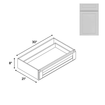 RTA - Elegant Shaker White - Desk Knee Drawer - 30