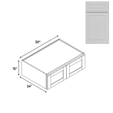 RTA - Elegant Shaker White - Wall High Cabinets with 2 Door - 30