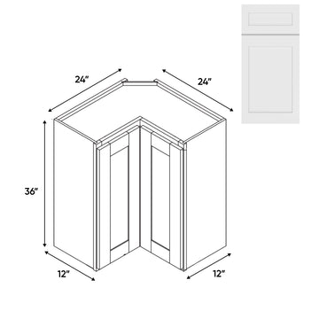 RTA - White Shaker - Wall Easy Reach Cabinet - 24