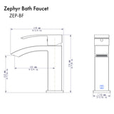 ZLINE Zephyr Bath Faucet in Chrome (ZEP-BF-CH)