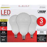 A15 LED Light Bulbs, 6.5 Watts, E26, 500 Lumens, White, Candelabra Base, 3000K Non - Dimmable - BUILDMYPLACE