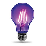 A19 Black LED Light Bulb, 7 Watts, E26, Filament, Party Bulb - BUILDMYPLACE