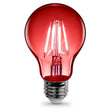 A19 Clear Glass Red, Blue, Green LED Bulb, 4.5 watts, E26, Dimmable - BUILDMYPLACE