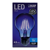 A19 Clear Glass Red, Blue, Green LED Bulb, 4.5 watts, E26, Dimmable - BUILDMYPLACE