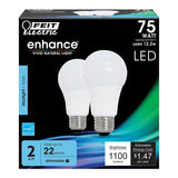 A19 LED Light Bulb, 12.2 Watts, E26, Dimmable, 1100 Lumens, 5000K - BUILDMYPLACE