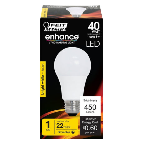 A19 LED Light Bulb, 8.8 Watts, E26 Base, Multiuse Globe, 800 Lumens - BUILDMYPLACE