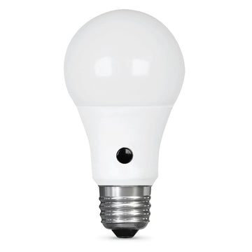 A19 LED Light Bulbs, 60W, Soft White Dusk-to-Dawn LED,