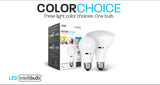 A19 LED Lights Bulbs, 60, E26, IntelliBulb Color Choice, 3 color temperatures - BUILDMYPLACE