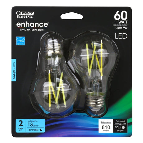 A21 LED LED Light Bulb, 15 Watts, E26, Dimmable, 1500 Lumens, Bright Daylight - BUILDMYPLACE