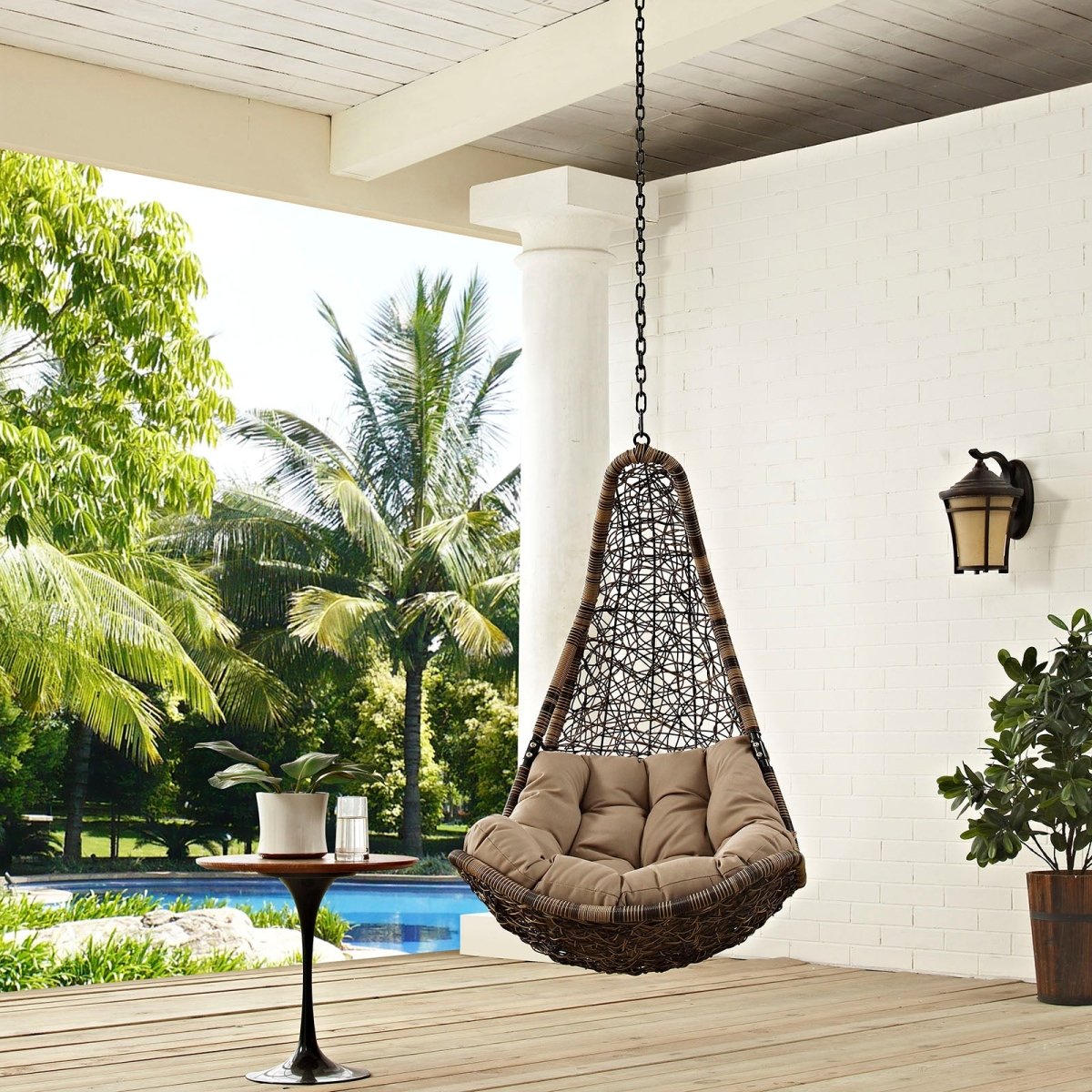 Abate Outdoor Patio Swing Chair Without Stand - BUILDMYPLACE