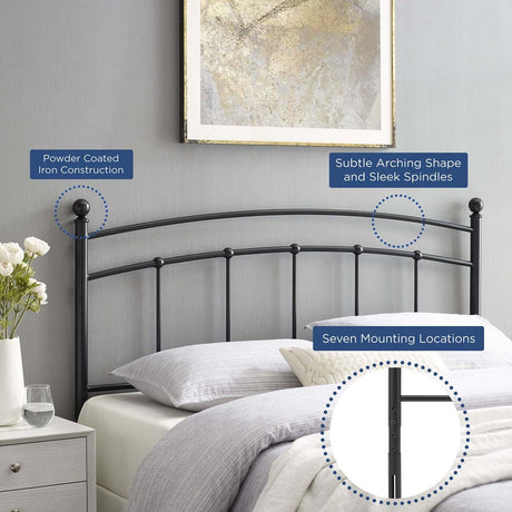 Abigail King Metal Headboard - BUILDMYPLACE