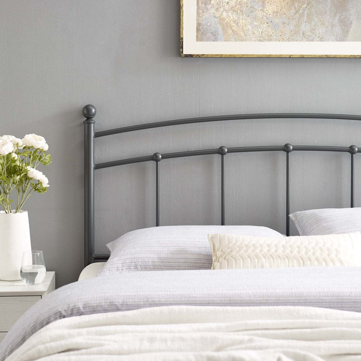 Abigail King Metal Headboard - BUILDMYPLACE