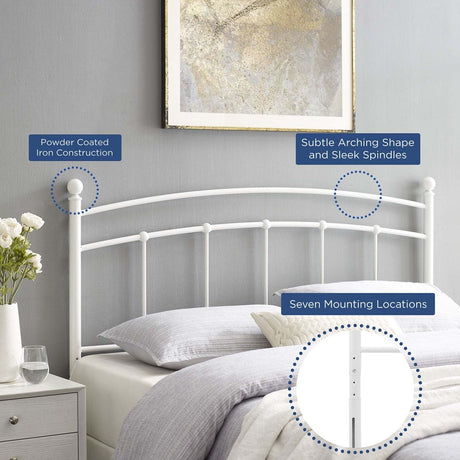 Abigail Twin Metal Headboard - BUILDMYPLACE