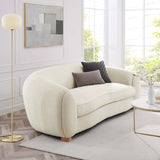 Abundant Boucle Upholstered Fabric Sofa - BUILDMYPLACE
