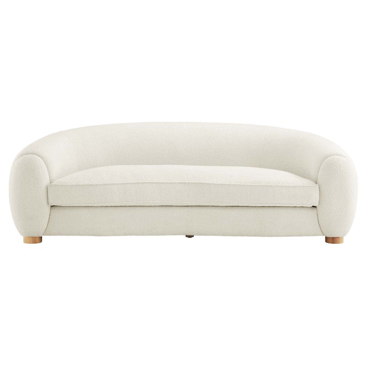 Abundant Boucle Upholstered Fabric Sofa - BUILDMYPLACE