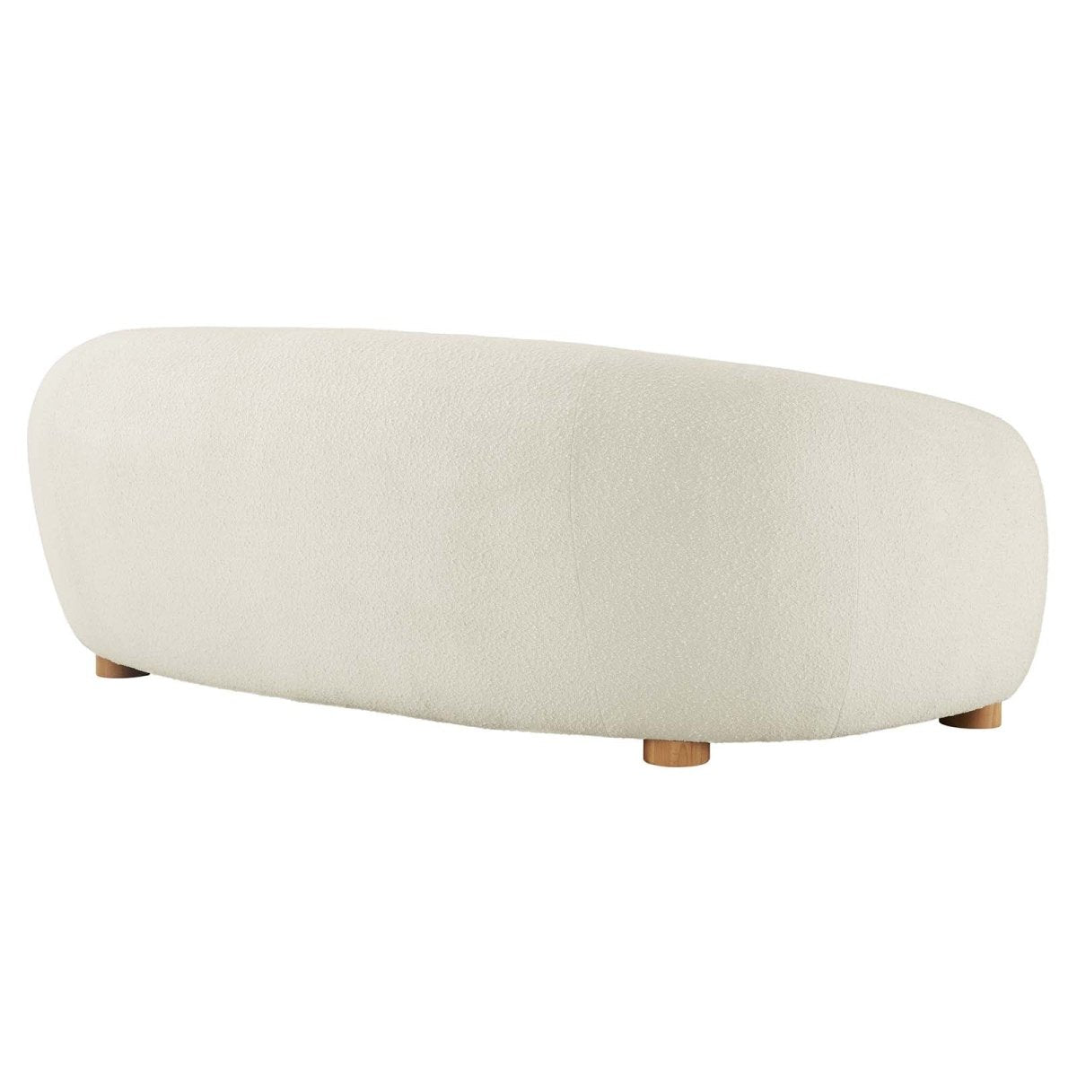 Abundant Boucle Upholstered Fabric Sofa - BUILDMYPLACE