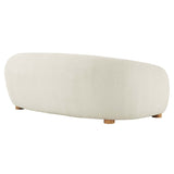 Abundant Boucle Upholstered Fabric Sofa - BUILDMYPLACE