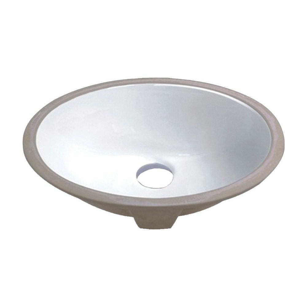 Acorn Porcelain Undermount Vanity Sink - 17 - 1/8 Inch x 14 Inch x 7 - 3/4 Inch - BUILDMYPLACE