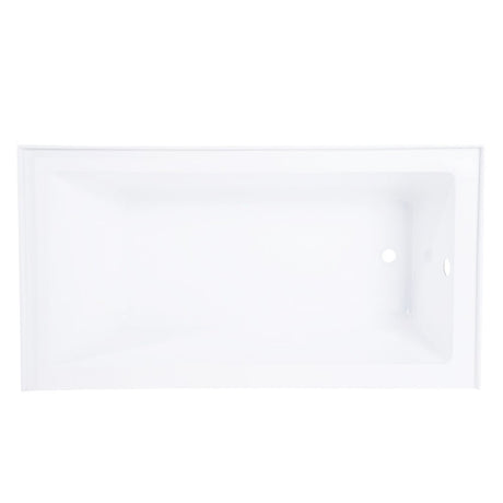 Acrylic Alcove Bathtub in White - cUPC/UPC Certified - BUILDMYPLACE