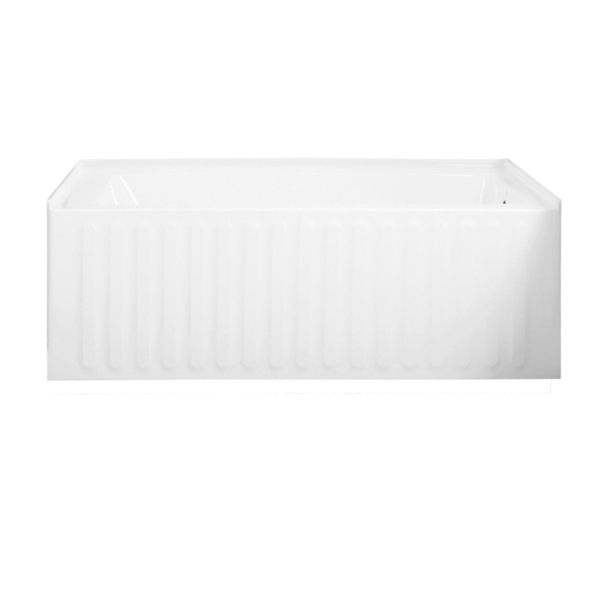 Acrylic Alcove Bathtub in White - cUPC/UPC Certified - BUILDMYPLACE