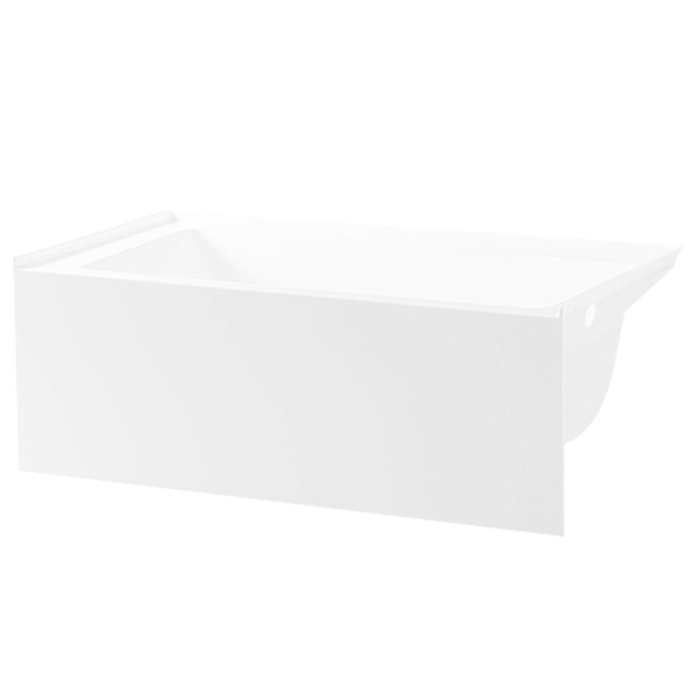 Acrylic Alcove Bathtub in White - cUPC/UPC Certified - BUILDMYPLACE