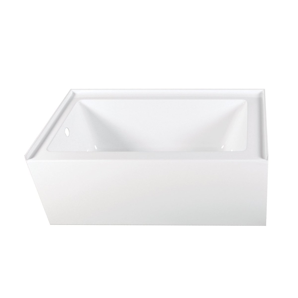 Acrylic Alcove Bathtub in White - cUPC/UPC Certified - BUILDMYPLACE