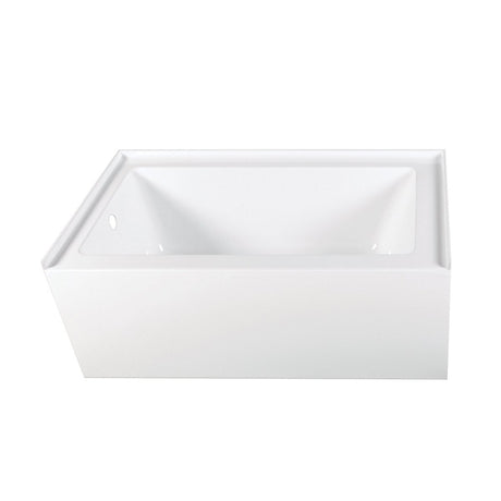 Acrylic Alcove Bathtub in White - cUPC/UPC Certified - BUILDMYPLACE