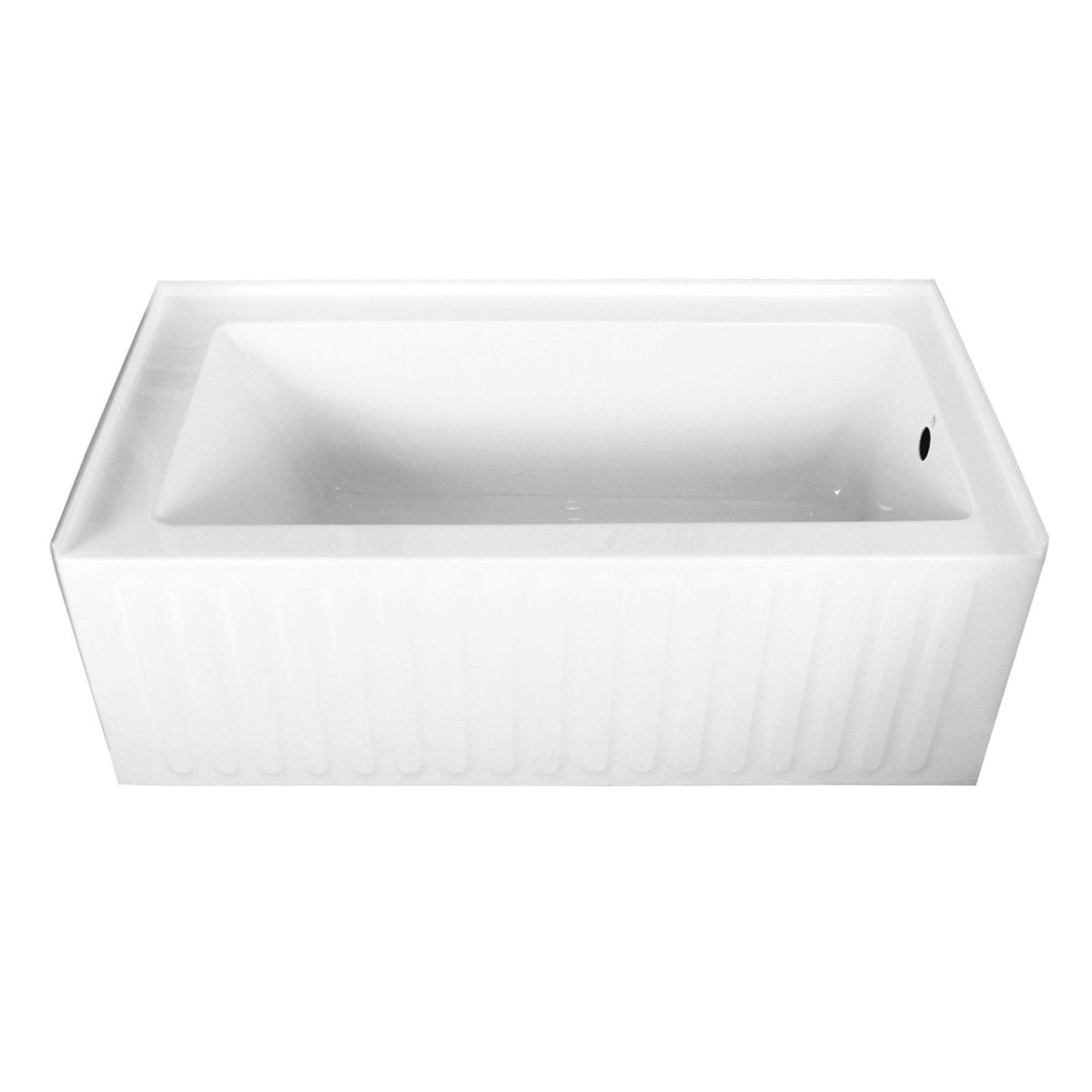 Acrylic Alcove Bathtub in White - cUPC/UPC Certified - BUILDMYPLACE