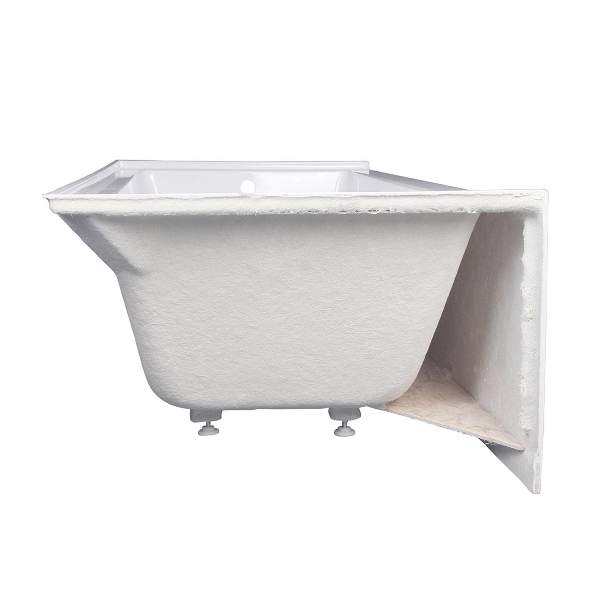 Acrylic Alcove Bathtub in White - cUPC/UPC Certified - BUILDMYPLACE