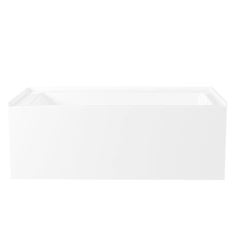 Acrylic Alcove Bathtub in White - cUPC/UPC Certified - BUILDMYPLACE