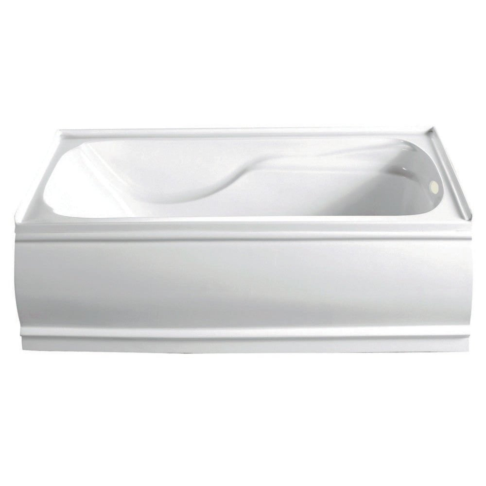 Acrylic Alcove Bathtub in White - cUPC/UPC Certified - BUILDMYPLACE