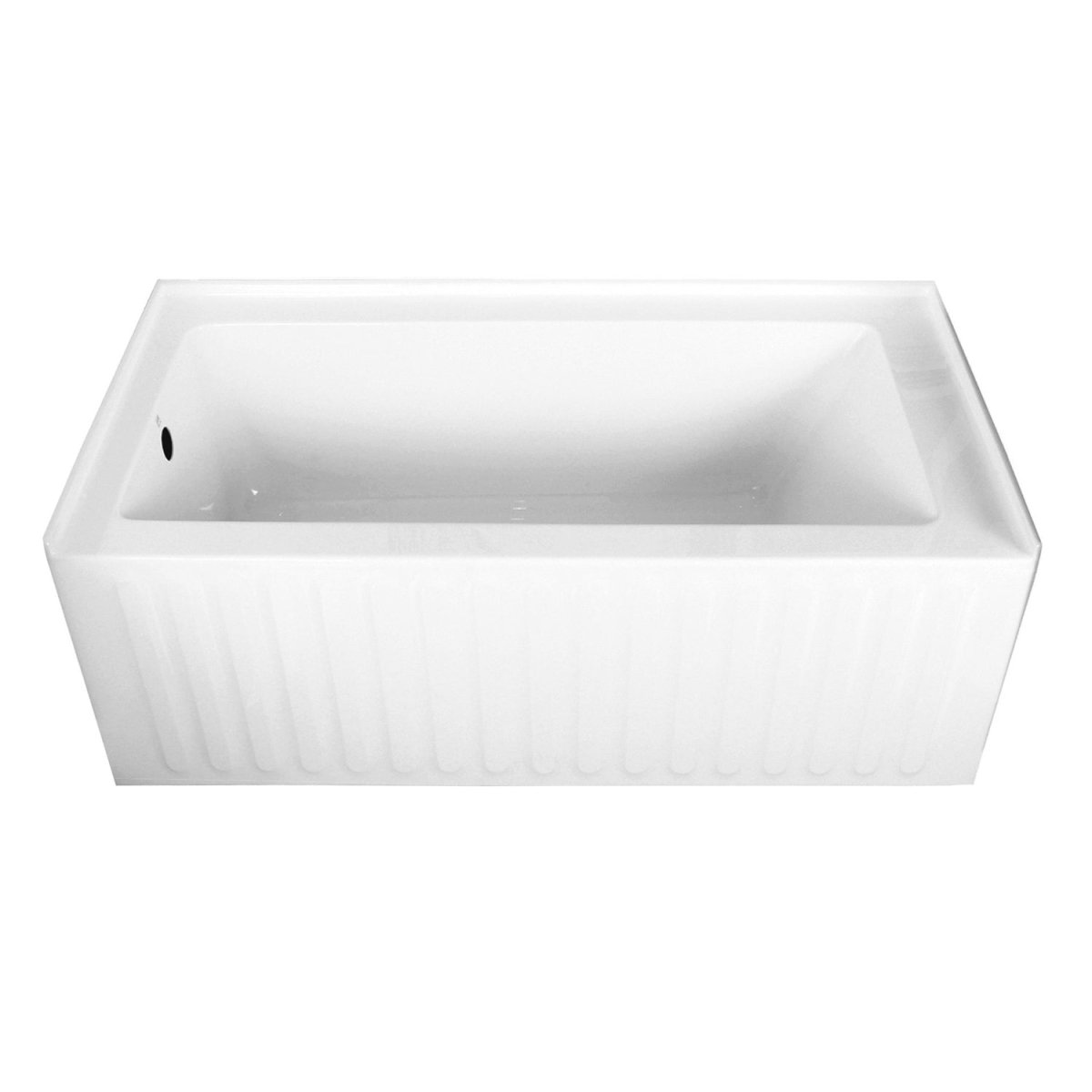 Acrylic Alcove Bathtub in White - cUPC/UPC Certified - BUILDMYPLACE